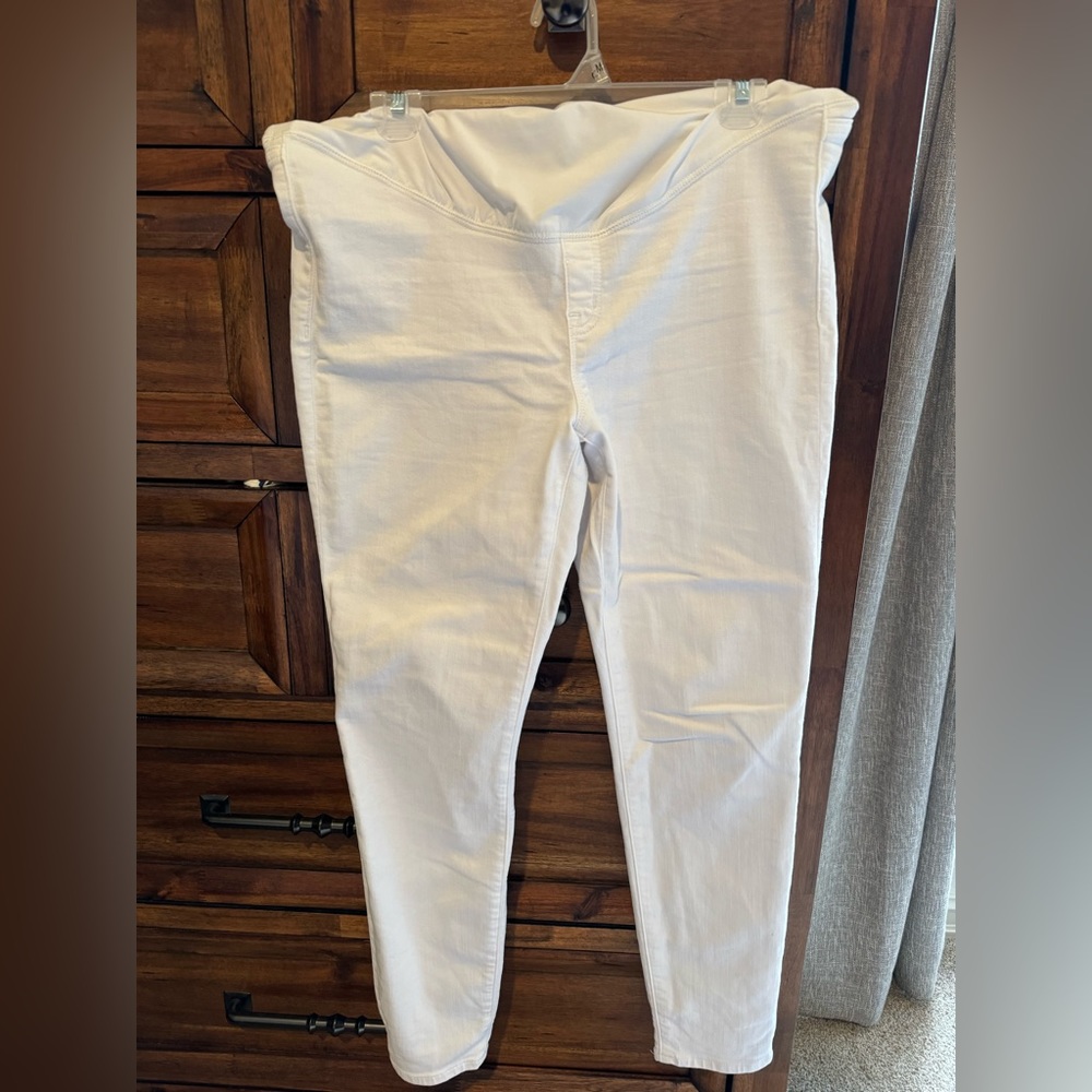 J.Crew Factory White Maternity Skinny Jeans